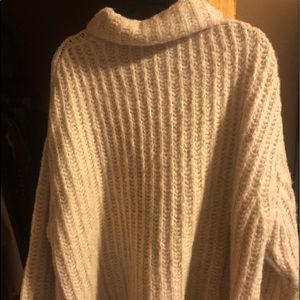 Free People White Chunky Sweater